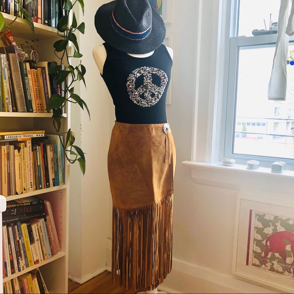Peace Sign Embellished Tank Top